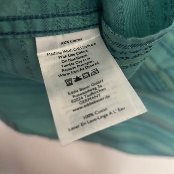 Eddie Bauer Men Classic Fit Aztec Pattern Print Button Down Shirt - Picture 10 of 13